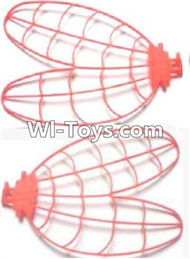 Subotech S700 Parts-10 Left and Right Wing-Red,Subotech S700 RC dragonfly Helicopter Spare Parts Accessories,S700 Replacement parts
